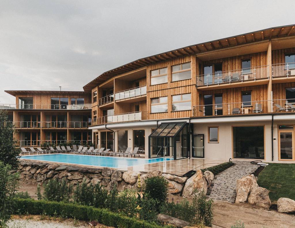 Outdoor area at the Naturhotel Molzbachhof