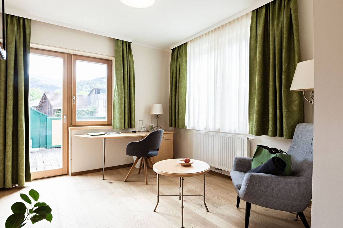 Single room at the Naturhotel Molzbachhof