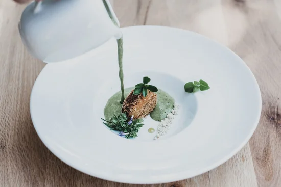 Delicious nettle soup at the 4* Naturhotel Molzbachhof