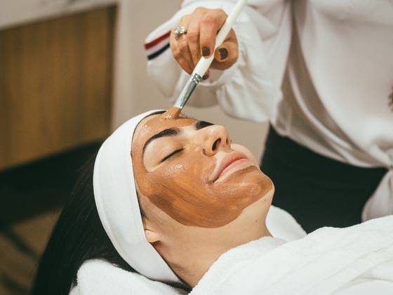 Woman during a facial treatment. (c) unsplash.com