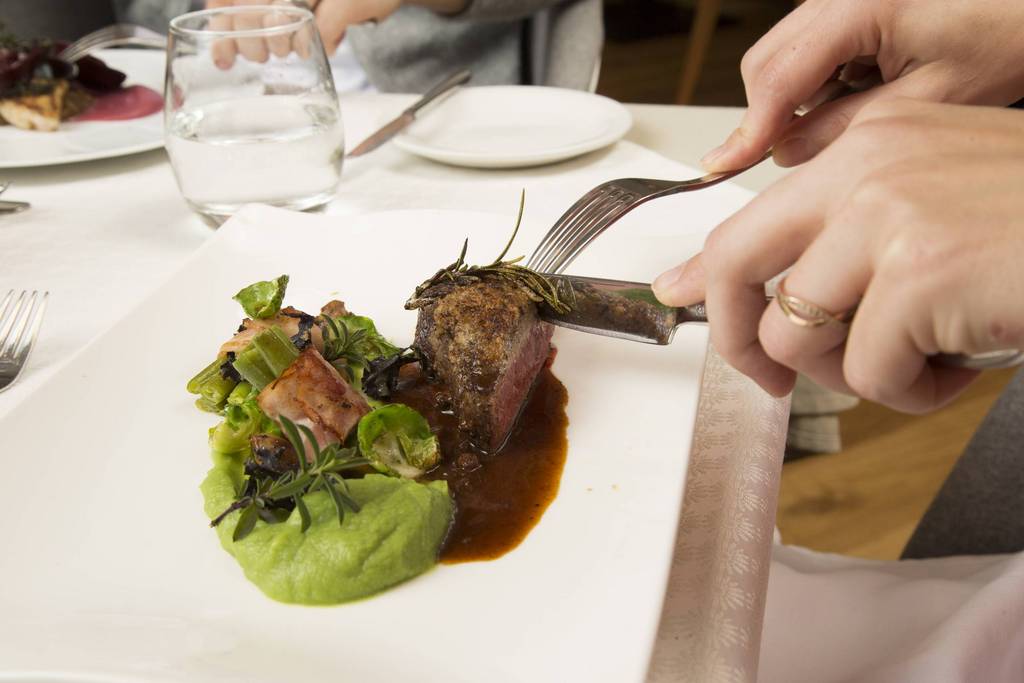 Dining at the Molzbachhof inn
