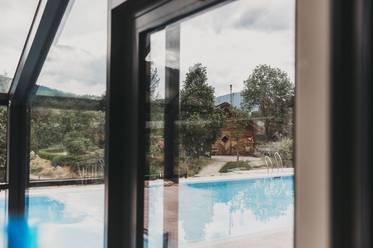 View of the outdoor area at the Molzbachhof